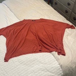 Cropped slouchy shirt . Oversized